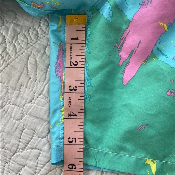 Boardies Apparel Color Splash Swim Shorts Lined Drawstring Waist Blue Pink Sz XL - Picture 12 of 15